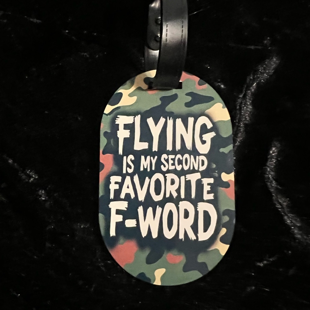 F-Word (Flying) - Custom Hardboard Luggage Tags – Personalize Your Travel Style!
